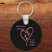 Porte-clés L'irlandais Setter Heart Appartient (Recto)