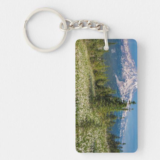 Porte-clés Lis de l'avalanche et Mont Rainier (Devant)