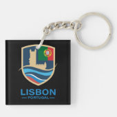 Porte-clés Lisbon Portugal Europe (Dos)