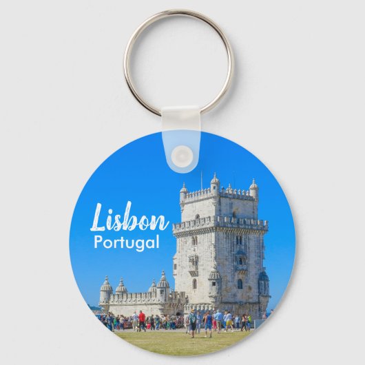 Porte-clés Lisbonne au Portugal Belem Tower Souvenir (Recto)