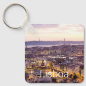 Porte-clés Lisbonne Portugal Sunset Skyline Cityscape Souveni (Recto)