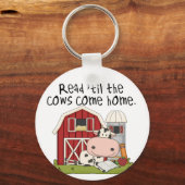 Porte-clés Lisez "Jusqu'à ce que les vaches rentrent chez ell (Recto)