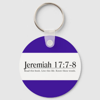 Porte-clés Lisez la Bible Jérémie 17:7-8