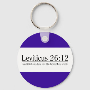 Porte-clés Lisez le 26:12 de Leviticus de bible