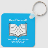 Porte-clés Lisez votre citation inspirante (Dos)