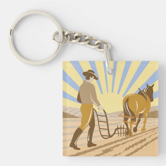 Porte-clés Lissage d'un champ (Devant)