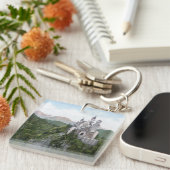 Porte-clés Lithographie de château de Neuschwanstein (Devant Droit)