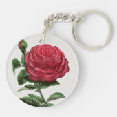Porte-clés Lithographie de rose antique, François-Frédéric Gr (Dos)