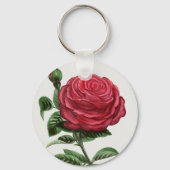 Porte-clés Lithographie de rose antique, François-Frédéric Gr (Verso)