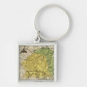 Porte-clés LithuaniaPanoramic MapLithuania