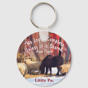 Porte-clés Lititz Pa. Amish joie