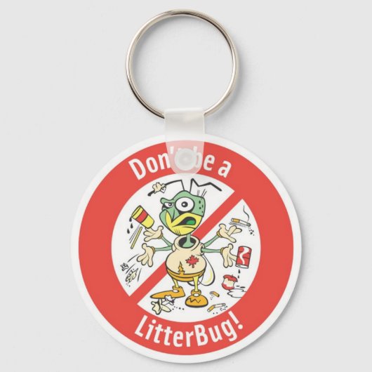 Porte-clés litterbug (Recto)