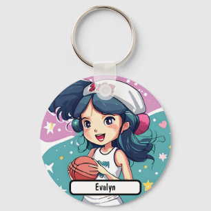 Porte-clés Little Baller Babe, Avec Nametag Personnalisé ! Po
