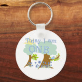 Porte-clés Little Bluebird 1er Anniversaire Tshirts et cadeau (Recto)