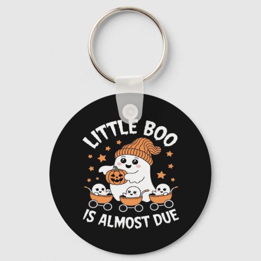 Porte-clés Little Boo Is Almost Due - Halloween Pregnancy Rev (Recto)