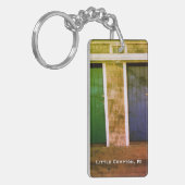 Porte-clés Little Compton, RI Summer Beach Cabanas (LC) (Devant gauche)