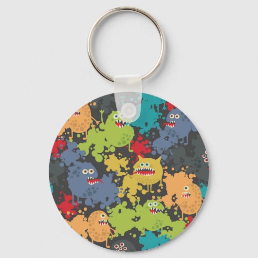 Porte-clés Little cute funny monsters (Recto)