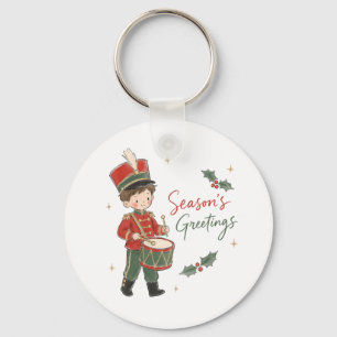 Porte-clés Little Drummer Boy à l'aquarelle