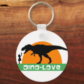 Porte-clés Little girl and dinosaur (Recto)