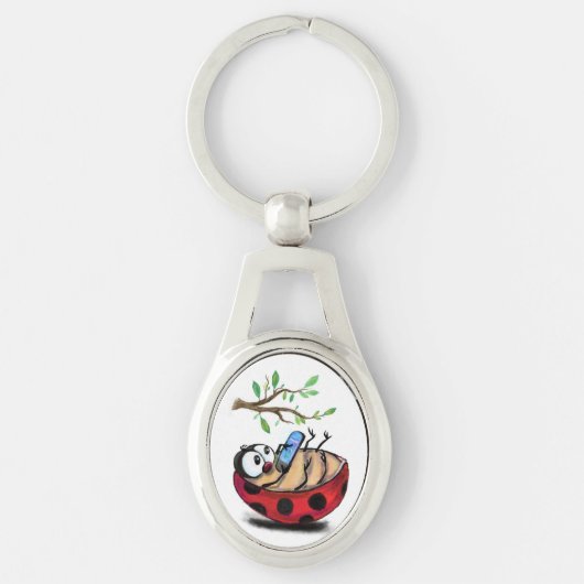 Porte-clés Little Ladybug avec Porte - clé de téléphone cadea (Devant)