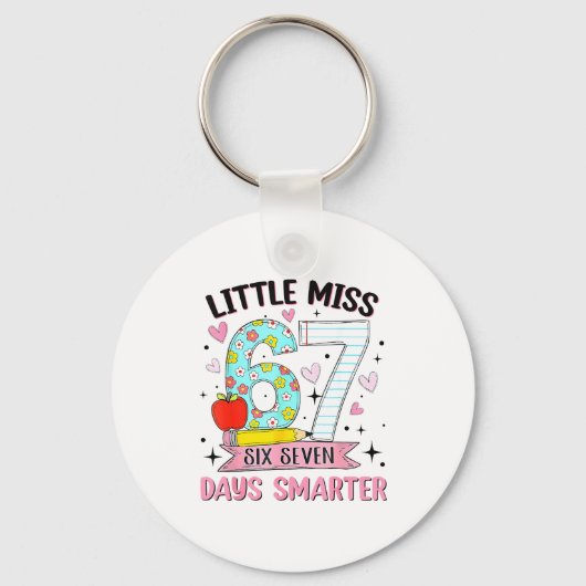 Porte-clés Little Miss 67 Days Smarter Coquette Bow 67th Day (Recto)