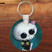 Porte-clés Little Miss Death - Halloween Beauté (Recto)