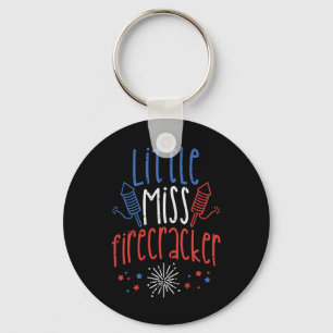 Porte-clés Little Miss Firecracker Drôle 4 juillet Pride Gi
