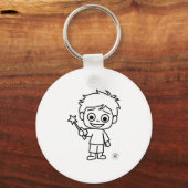 Porte-clés Little Phiri et baguette magique (Verso)