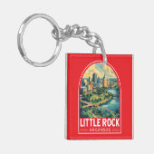 Porte-clés Little Rock Arkansas Travel Art Emblem (Devant gauche)