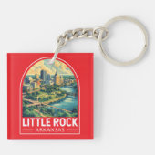 Porte-clés Little Rock Arkansas Travel Art Emblem (Dos)