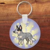 Porte-clés Little Star Australian Cattle Dog / Kelpie (Recto)