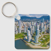 Porte-clés Littoral | Vancouver, Colombie-Britannique, Canada (Recto)