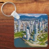 Porte-clés Littoral | Vancouver, Colombie-Britannique, Canada (Recto)