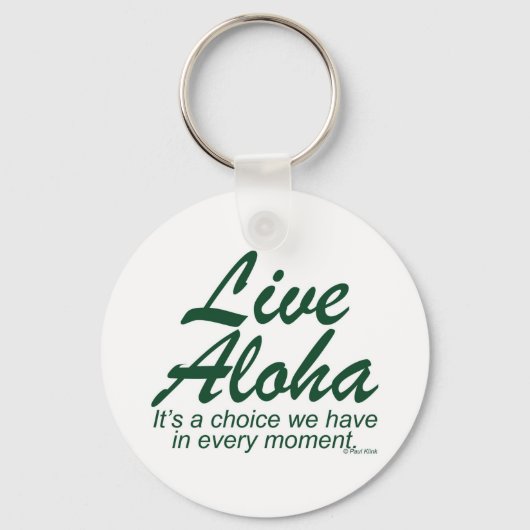 Porte-clés Live Aloha Design Items par Paul Klink (Recto)