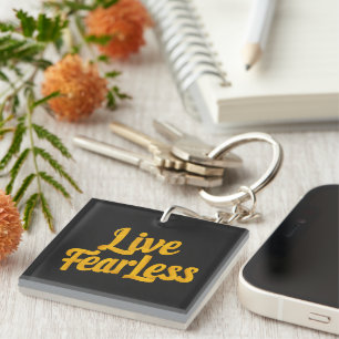 Porte-clés Live Fearless - Motivation