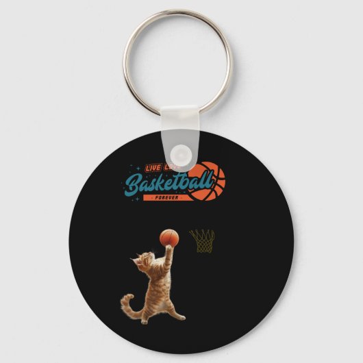 Porte-clés Live Love Basketball Forever (Recto)