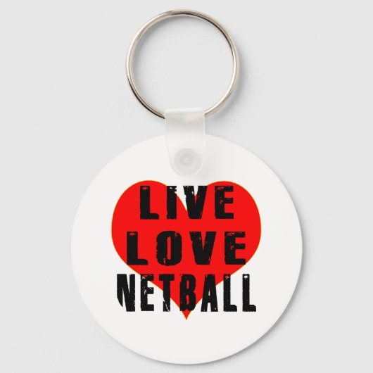Porte-clés Live Love Netball (Recto)