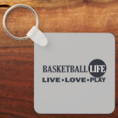 Porte-clés live love play basketball (Recto)