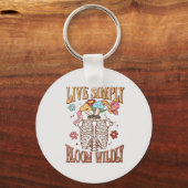 Porte-clés Live Simply, Bloom Wiltly - Skeleton & Champignons (Verso)