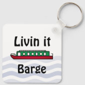 Porte-clés Livin It Barge Canal Bateau Capitaine (Dos)