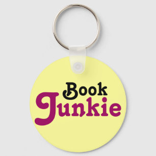 Porte-clés Livre amusant Junkie Lecture Cadeau