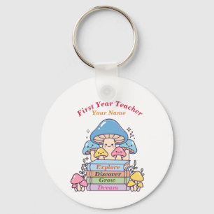 Porte-clés Livre Champignon Fantaisie livresque de poche