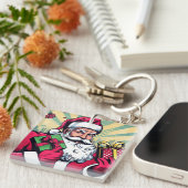 Porte-clés Livre de bande dessinée Père Noël/Noël (Devant Droit)