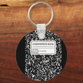 Porte-clés Livre de composition/Étudiant-Enseignant (Recto)