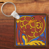 Porte-clés Livre De Kells Celtic Knot Oiseau Médiéval (Recto)