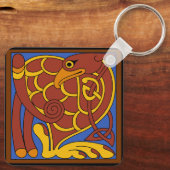Porte-clés Livre De Kells Celtic Knot Oiseau Médiéval (Verso)