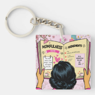 Porte-clés Livre de recettes de pleine conscience Maman Migno