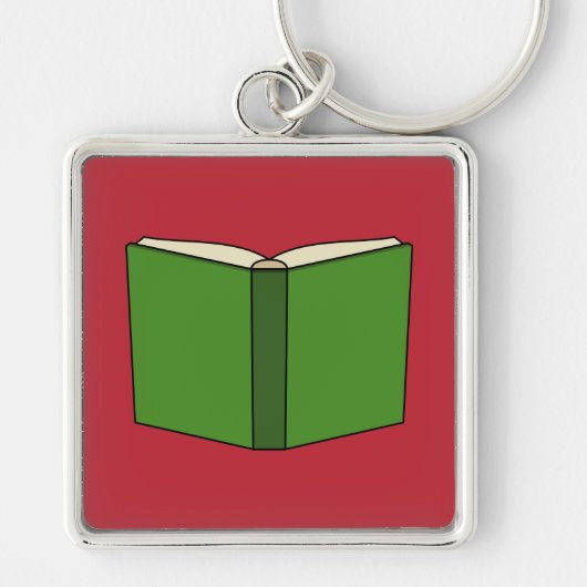 Porte-clés Livre vert de dessin (Devant)