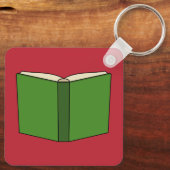 Porte-clés Livre Vert Dessin Animé (Verso)