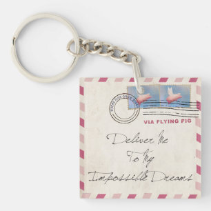 Porte-clés Livrer Vous-Même Via Flying Pig